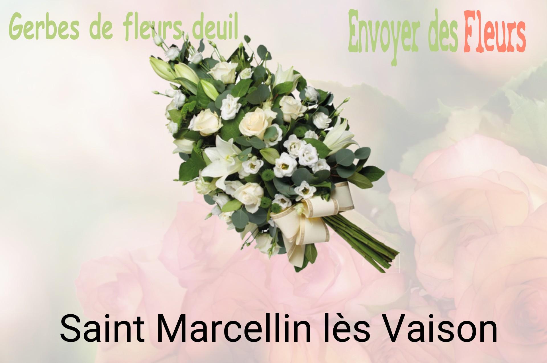 Gerbe de fleurs de deuil livrée à Saint-Marcellin-lès-Vaison
